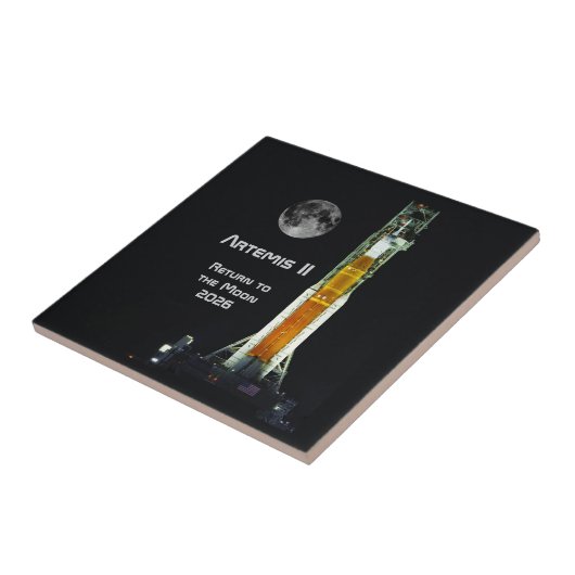 Artemis II Moon Mission Fliese (Seite)