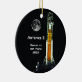 Artemis II Moon Mission Keramik Ornament (Rechts)