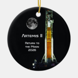 Artemis II Moon Mission Keramik Ornament