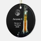 Artemis II Moon Mission Keramik Ornament (Links)