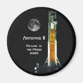 Artemis II Moon Mission Magnet (Vorne)
