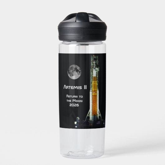 Artemis II Moon Mission Trinkflasche (Vorderseite)