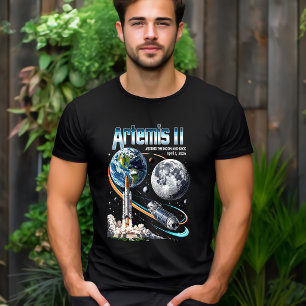 Artemis II NASA Mondmission Cosmic Rakete T-Shirt