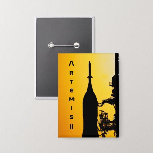 Artemis II to Launch Pad Button (Vorderseite/Rückseite)