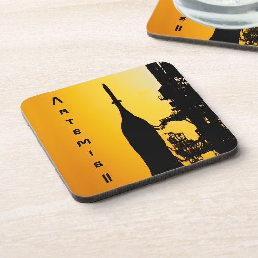 Artemis II to Launch Pad Getränkeuntersetzer (Linke Seite)