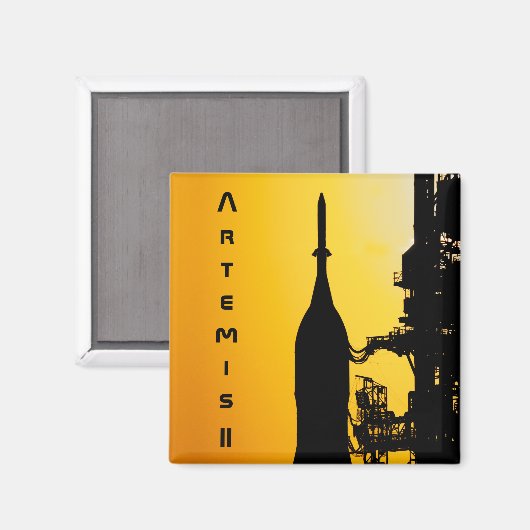 Artemis II to Launch Pad Magnet (Vorderseite/Rückseite)