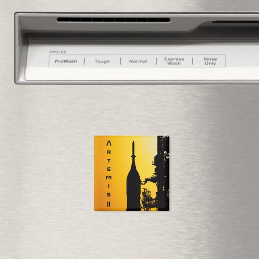 Artemis II to Launch Pad Magnet (In Situ (Geschirrspüler))