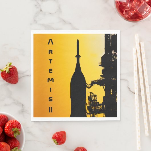 Artemis II to Launch Pad Serviette (Beispiel)