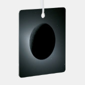 Artemis II Total Solar Eclipse Ornament Aus Metall (Vorderseite Rechts)