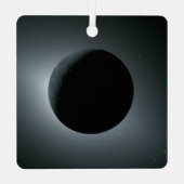 Artemis II Total Solar Eclipse Ornament Aus Metall (Rückseite)