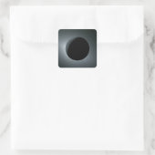 Artemis II Total Solar Eclipse Quadratischer Aufkleber (Tasche)