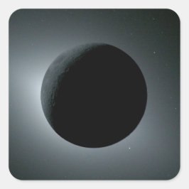 Artemis II Total Solar Eclipse Quadratischer Aufkleber