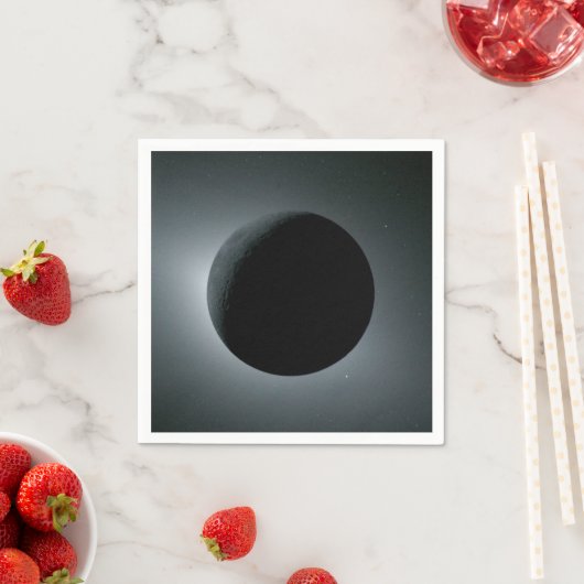 Artemis II Total Solar Eclipse Serviette (Beispiel)