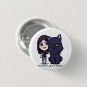 Artemis Lupine-Knopf - Ares u. Artemis Button (Vorne & Hinten)