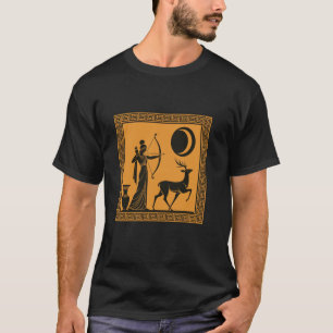 Artemis Mondgöttin Griechische Mythologie Antikes T-Shirt