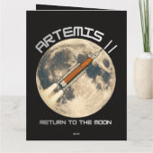 Artemis-Mondmission Dankeskarte (Rückseite)
