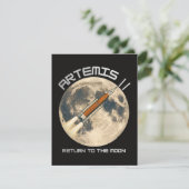 Artemis-Mondmission Dankeskarte (Stehend Vorderseite)