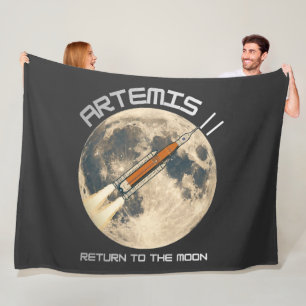 Artemis-Mondmission Fleecedecke