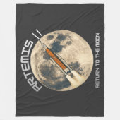 Artemis-Mondmission Fleecedecke (Vorderseite)