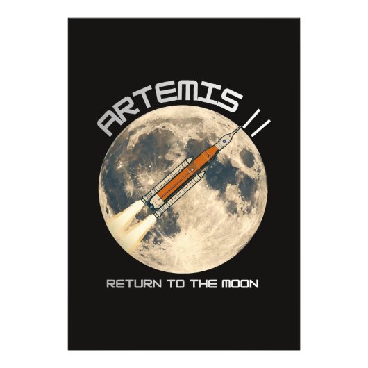 Artemis-Mondmission Fotodruck (Vorne)