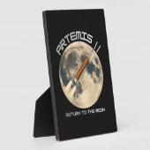 Artemis-Mondmission Fotoplatte (Seite)