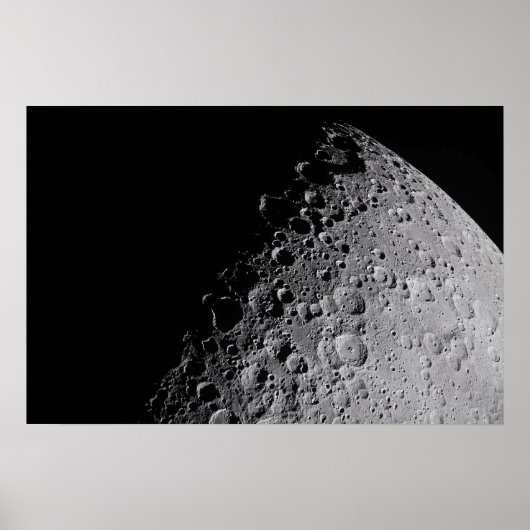 Artemis-Mondmission Mondoberfläche Poster (Vorne)