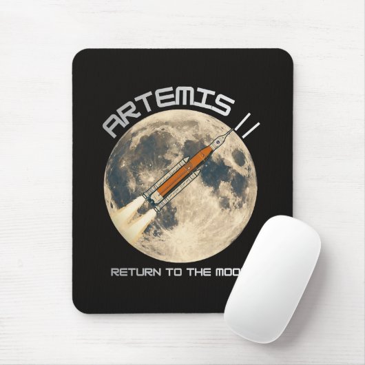 Artemis-Mondmission Mousepad (Mit Mouse)