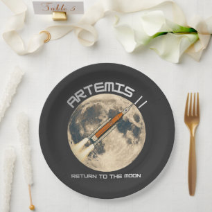 Artemis-Mondmission Pappteller