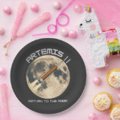 Artemis-Mondmission Pappteller (Party)