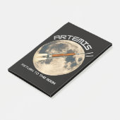 Artemis-Mondmission Post-it Klebezettel (angewinkelt)