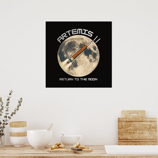 Artemis-Mondmission Poster (Küche)
