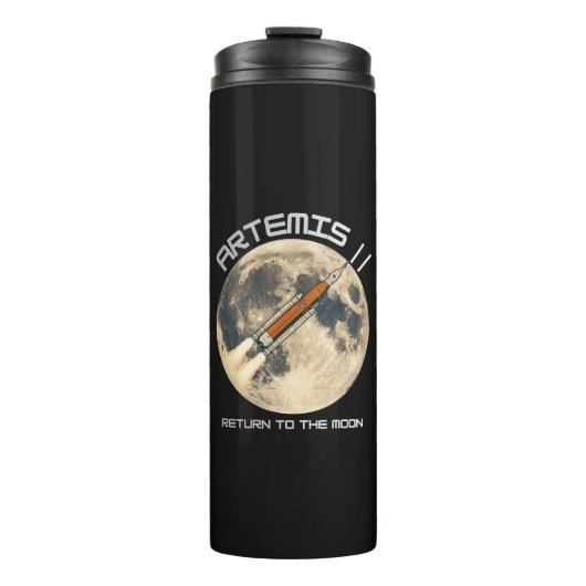Artemis-Mondmission Thermosbecher (Vorderseite)