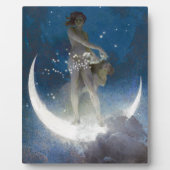 Artemis Moon Goddess schneidet Night Stars Fotoplatte (Vorderseite)