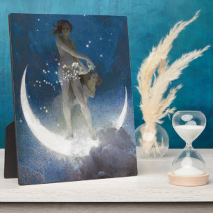 Artemis Moon Goddess schneidet Night Stars Fotoplatte
