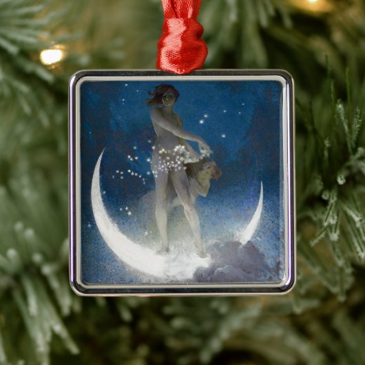 Artemis Moon Goddess schneidet Night Stars Ornament Aus Metall (Baum)
