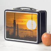 Artemis Moon Rocket bei Morgendämmerung Metall Brotdose (Beispiel)