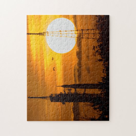 Artemis Moon Rocket bei Morgendämmerung Puzzle (Vertikal)