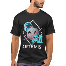 Artemis Neon Logo - Süße Mond Planet Weltraum Kuns