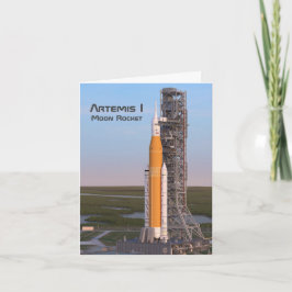 Artemis One Moon Rocket auf Pad Karte