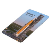 Artemis One Moon Rocket auf Pad Magnet (Linke Seite)