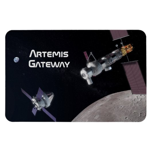 Artemis Orion SLS Moon Mission Magnet (Horizontal)
