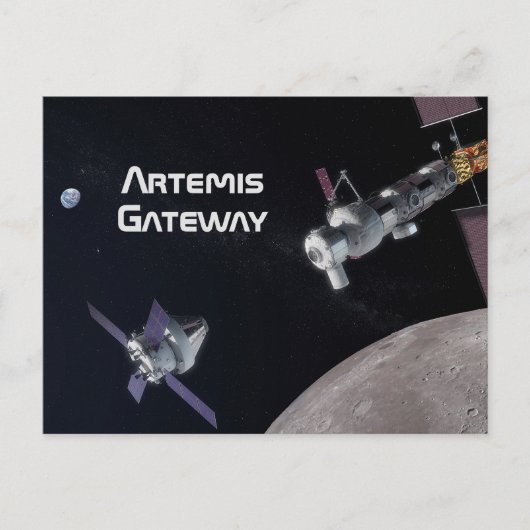 Artemis Orion SLS Moon Mission Postkarte (Vorderseite)