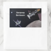 Artemis Orion SLS Moon Mission Rechteckiger Aufkleber (Tasche)