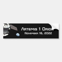 Artemis Orion Spacecraft Blauer Marmor Autoaufkleber
