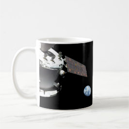 Artemis Orion Spacecraft Blauer Marmor Kaffeetasse