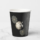 Artemis Orion Spacecraft Blauer Marmor Pappbecher (Rückseite)