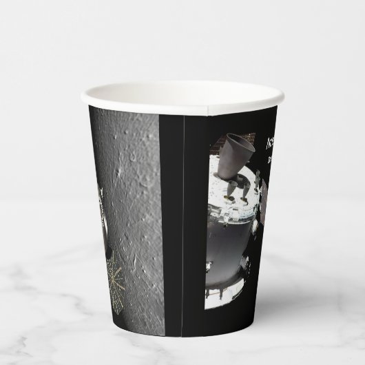 Artemis Orion Spacecraft Blauer Marmor Pappbecher (Rechts)