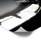 Artemis Orion Spacecraft Blauer Marmor Poster (Ecke)