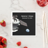 Artemis Orion Spacecraft Blauer Marmor Serviette (Beispiel)