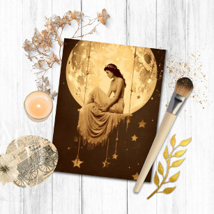 Artemis Paper Moon Girl, Vintag Fotograf Jazz Postkarte
